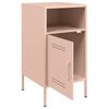 Nightstands 2 Pcs. Pink 36 X 39 X 68 Cm Steel