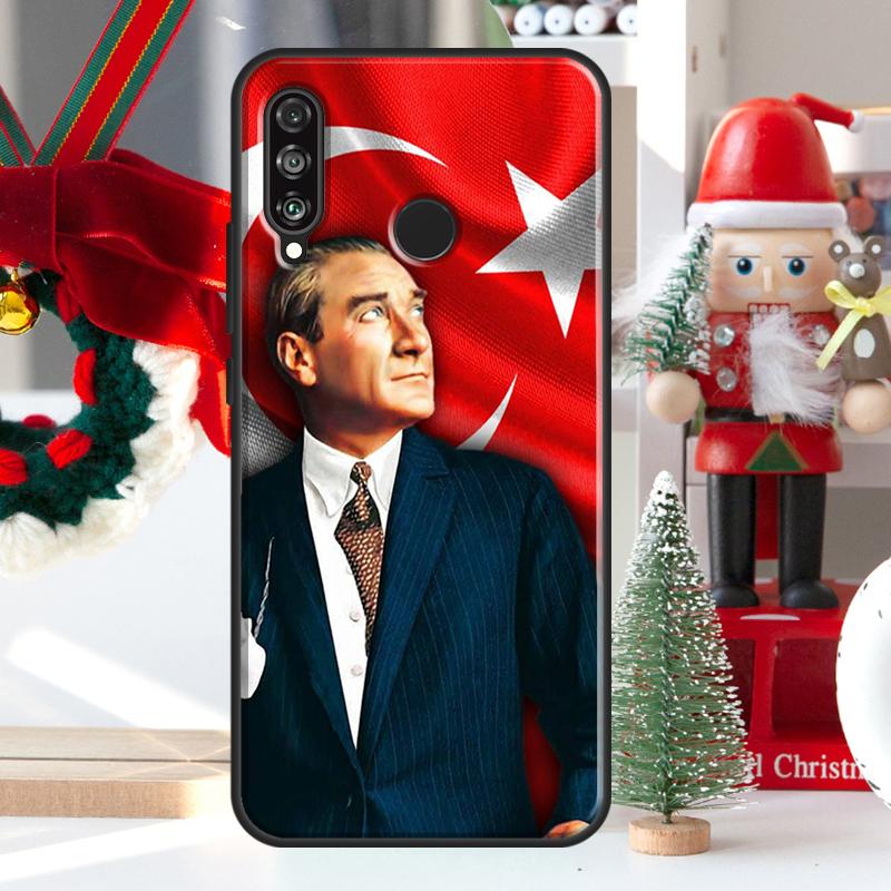 Turkey Mustafa Kemal Ataturk For Huawei Nova 7i 8i 11i 12i 12s Y73 Y70 Y90 Y60 Y72 Y61 Y91 9 10 SE P30 Pro P40 Lite Case