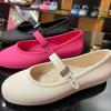 2026 New Melissa-Style Round Toe Retro Ballet Flats Simple Solid Color Versatile Flat Shallow Mouth Shoes Comfort Fashion