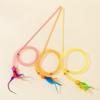 Cat Teaser Toy - Elastic Rope Snake Shape with Catnip & Bell, Chewable Interactive Cat Wand,