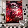 Arazzo da PareteArte di Ryomen SukunaTessuto da AppendereCopertura Decorativa di Sfondo per Decorazione della Stanza