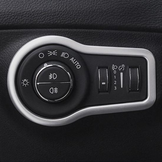 For Jeep Compass 2017 2018 Front Head Light Lamp Adjustment Switch Button Cover