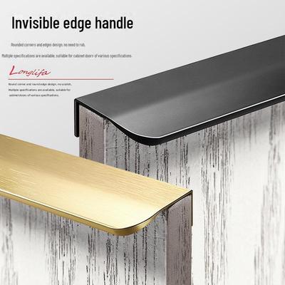 Glatter, gebogener, verdickter, langer Schrankschubladen- und Kleiderschrankgriff