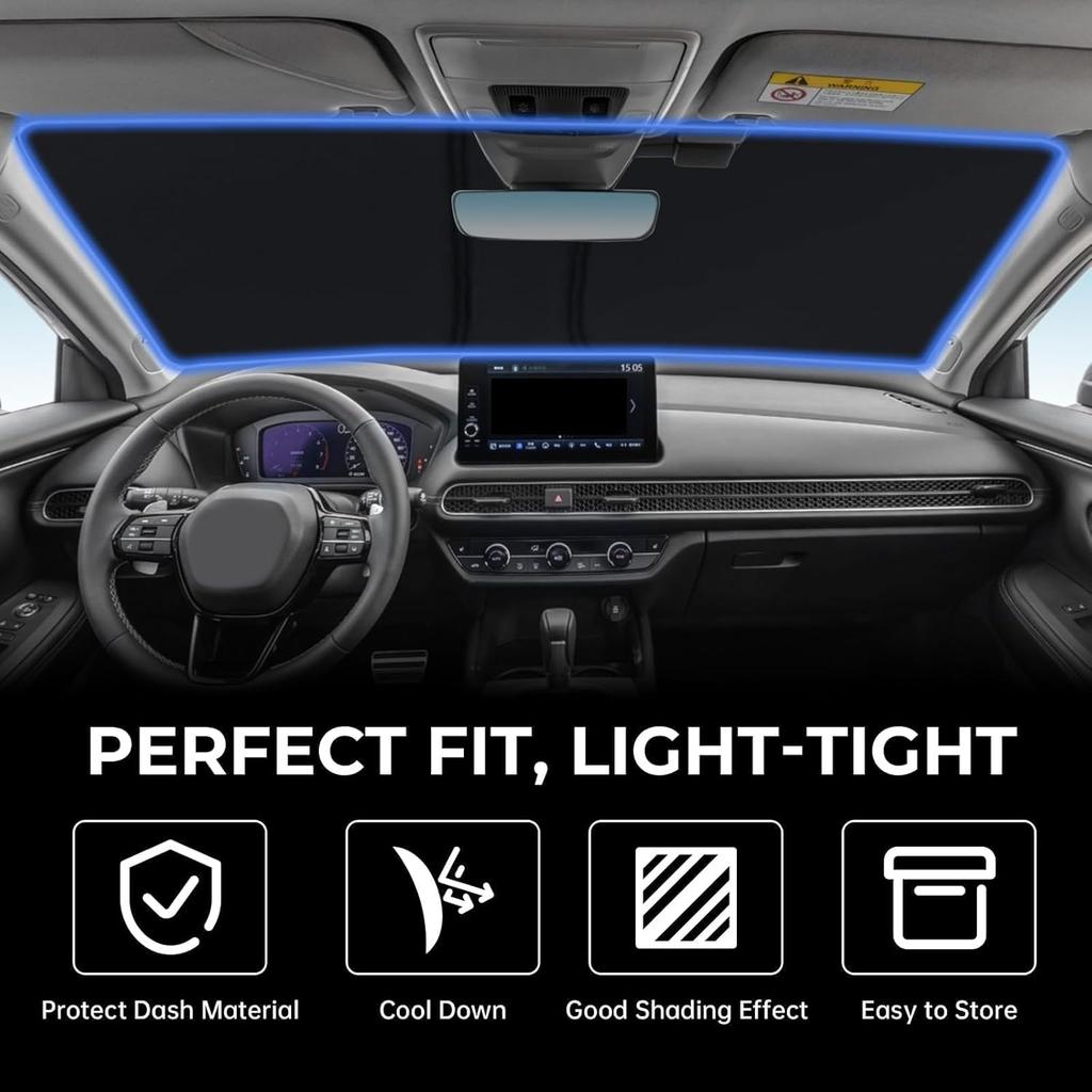 Windshield Sunshade For Honda HR-V -2025, Ized For HRV  2024 2025 Car Front Window Sun Shades, Automatic Car Sun Shield Accessories, Blocks UV Rays,