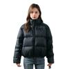 Feather new winter small solid color bread jacket thickened down jacket women's warm white duck down jacket