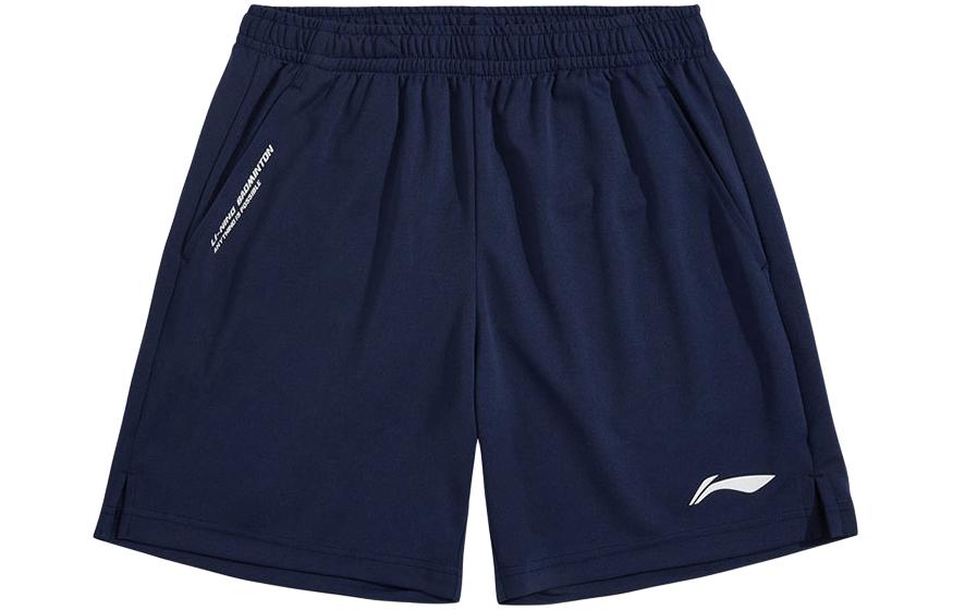 Li Ning Badminton Collection Sports Shorts Unisex Dark Ship Blue AAPU133-4 2XL