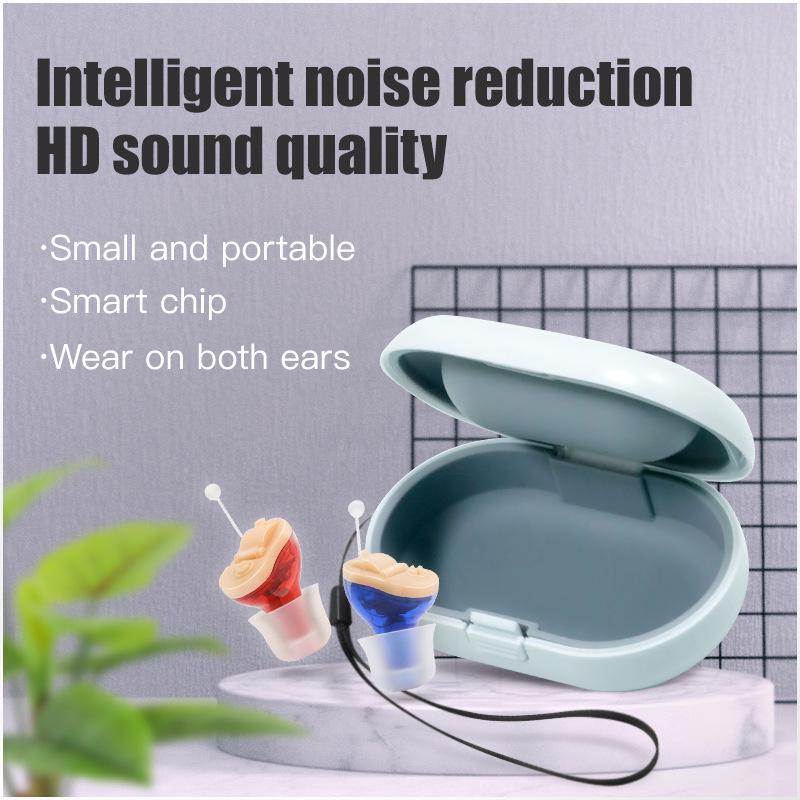Battery-Powered Wireless Hearing Aid & Sound Amplifier for Seniors with Accessories