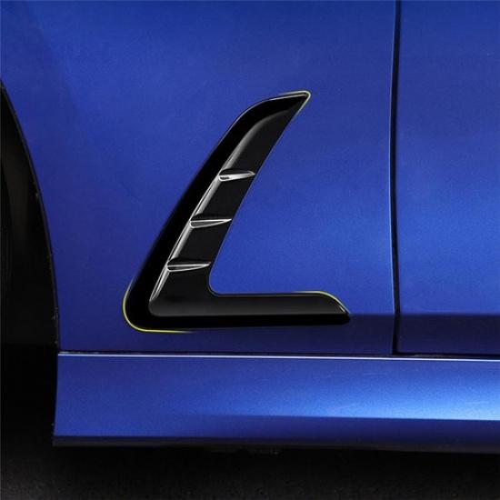 Pair Car Side Body Cover Trim Emblem Gloss Black For BMW 3 Series G20 -