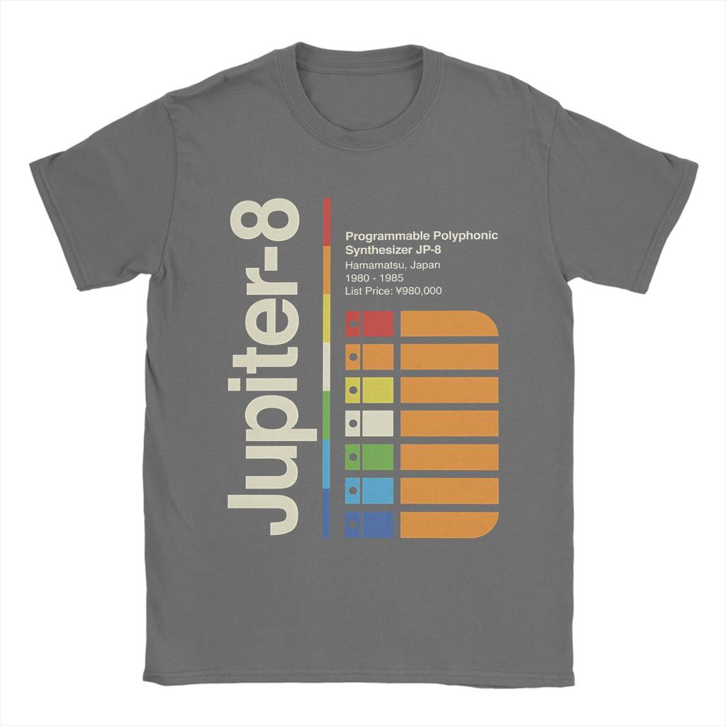 Fashion Jupiter 8 Vertical TShirt Men Crewneck 100 Cotton T Shirt Short Sleeve Tees Plus Size Tops
