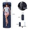 40D Nylon Waterproof Ultralight Summer Air Mattress with Built-in Pump Compact Foldable Sleeping Pad for Hiking Camping