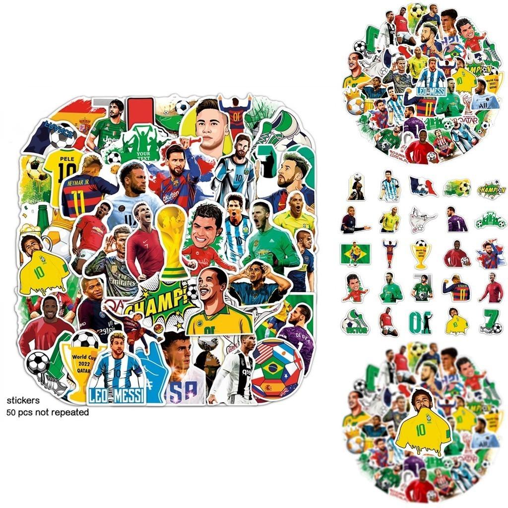 The Fifa World Cup Qatar Stickers For Laptop Skateboard Guitar 50pcs Waterproof Pvc Cute Cool
