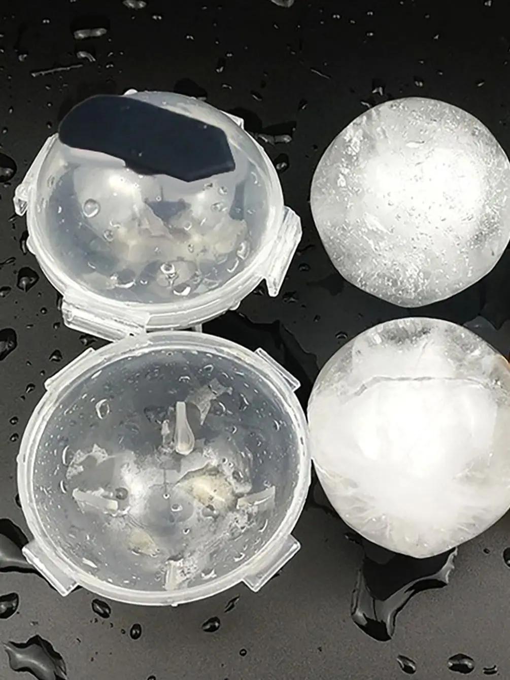 

1pc - Leak proof ice hockey mold, silicone refrigerator pressing ice hockey mold, circular ice cube mold with tight sealing