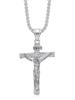 Unisex Titanium Steel Punk Cross Necklace - Non-Fading Hip-Hop Pendant