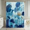 1Pc Ocean Theme Fish And Aquatic Plants Pattern Shower Curtain Exquisite Bathroom Decoration Polyester Fabric Contains 12 Hooks