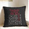 Think Outside the Box Tic Tac Toe Pillow Case Funny Pillow Cover Soft Pillowcases For Sofa Home Decoration