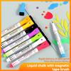 8Color 1-2mm Liquid Chalk Erasable Highlighter Fluorescent Marker Pen for Whiteboard Graffiti LED Advertisement Chalkboard White