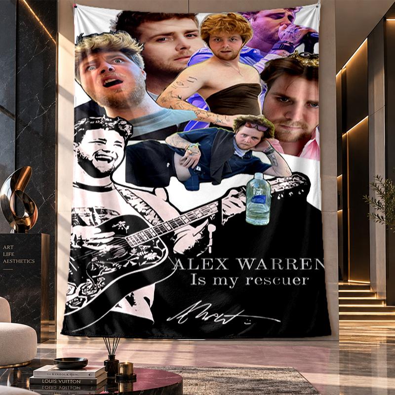 Wall Hanging Tapestry,Alex Warren Printed Fabric Backdrop For Dorm Room Party Decoration