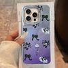 Black Bow Cartoon Animal Phone Cases Phone Case for iphone 16 14 15 Plus 13 Pro Max 7 16e Cute Girls Shell Silicone Back Cover