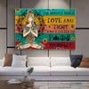 Ich bin meistens Frieden Liebe und Licht Leinwandmalerei Yoga Meditation Wandkunst Bilder Poster und Drucke für Wohnzimmer Heimdeko