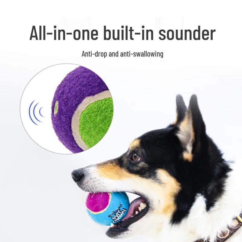 Jouet GiGwi Balle G couinante pour chien