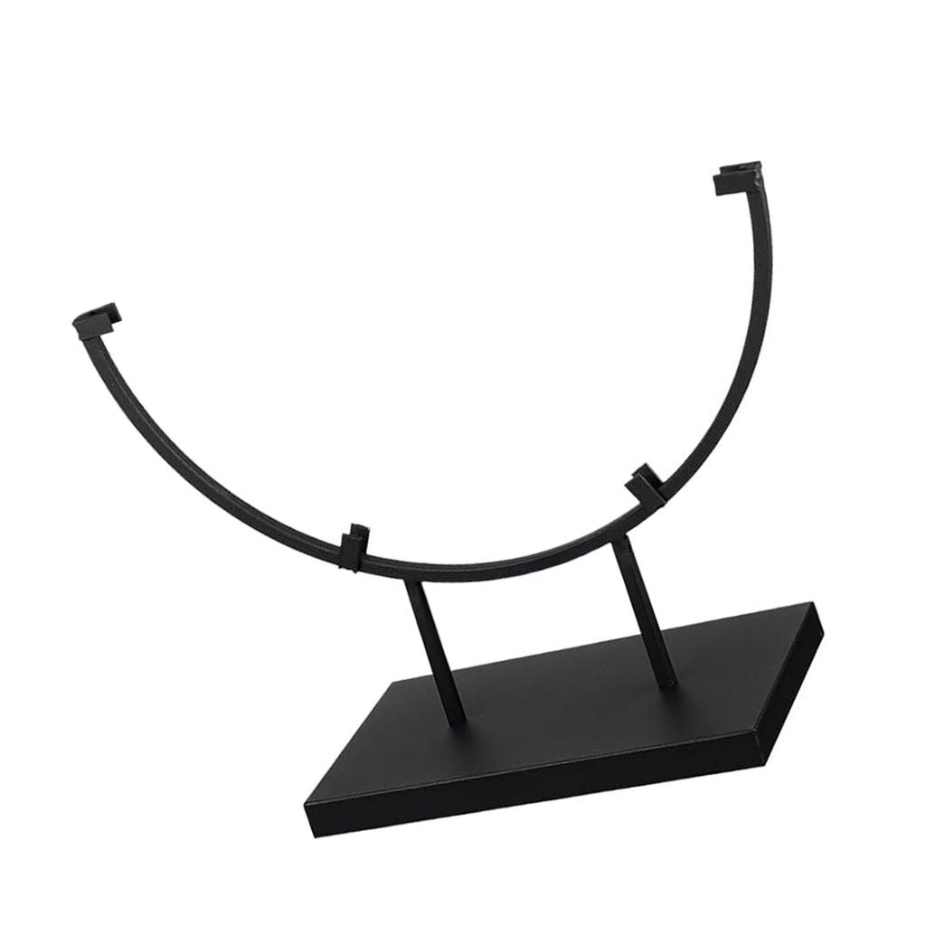Elegant Round Metal Display Stand for Showcasing Pictures and Decors Items Stained Glass Decorative Art Base Organizers