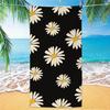 Ins-Stil Blomster Strandhåndkle, Digitaltrykt Tynt Hurtigtørkende Anti-Sand Mikrofiber Lett for Svømming Yoga Reise Treningsstudio Gave