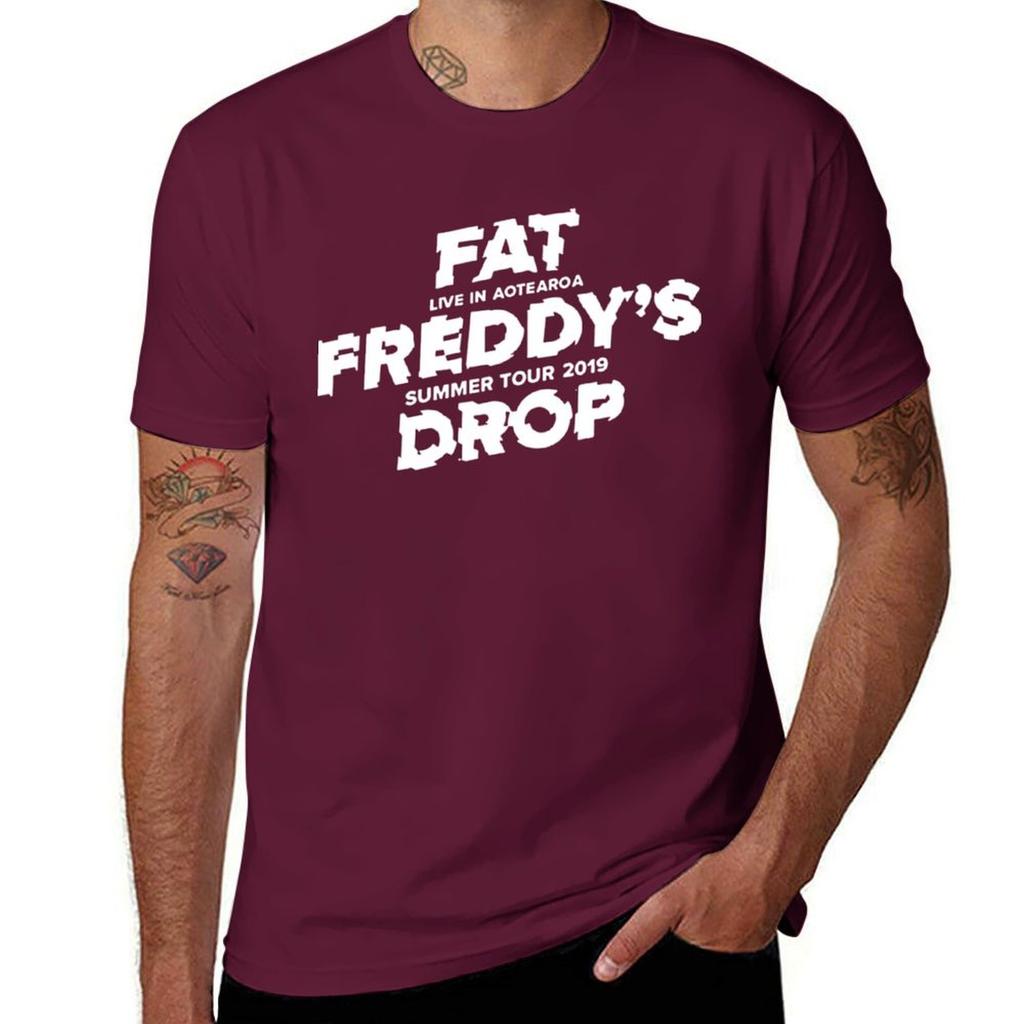 Fat Freddy&x27;s Drop Aotearoa Summer Tour 2019 Essential . T-Shirt Boys Animal Print Quick-drying Plain White T Shirts Men