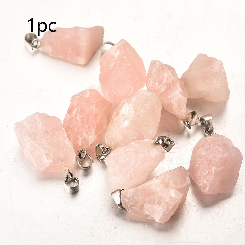 

1pc Fashion Natural Stone Irregular Pendants Amethyst Tiger Eye Pendants for Jewelry Accessories Making