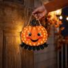 Gloeiende Pompoen Deurhanger Halloween Decoratie met Licht
