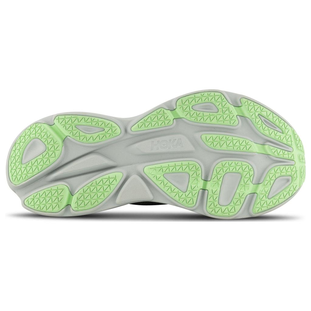Hoka One One Bondi 8 Comfortable Versatile Stylish Rebound Shock Absorption Lightweight Low-Top Running Shoes Women sneaker Gray Green 1127952-OHMR