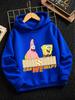 Pearl SpongeBob Hooded Sweatshirt For Kids Summer Cute Crewneck Age 3-14
