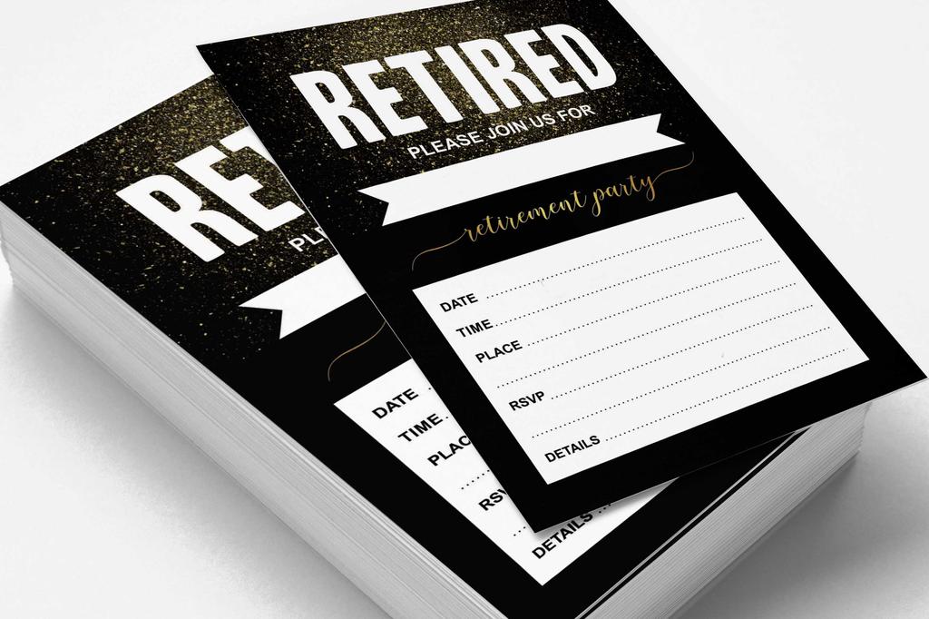 Inkdotpot Pack Of 30, Join Us Invitations With Envelopes, Retirement Party Celebration Invite Cards Fill-In Style Party Supplies 5 X 7 Inches