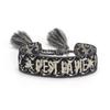 Handmade European Style Embroidered Love Bracelet with Tassels for Girls