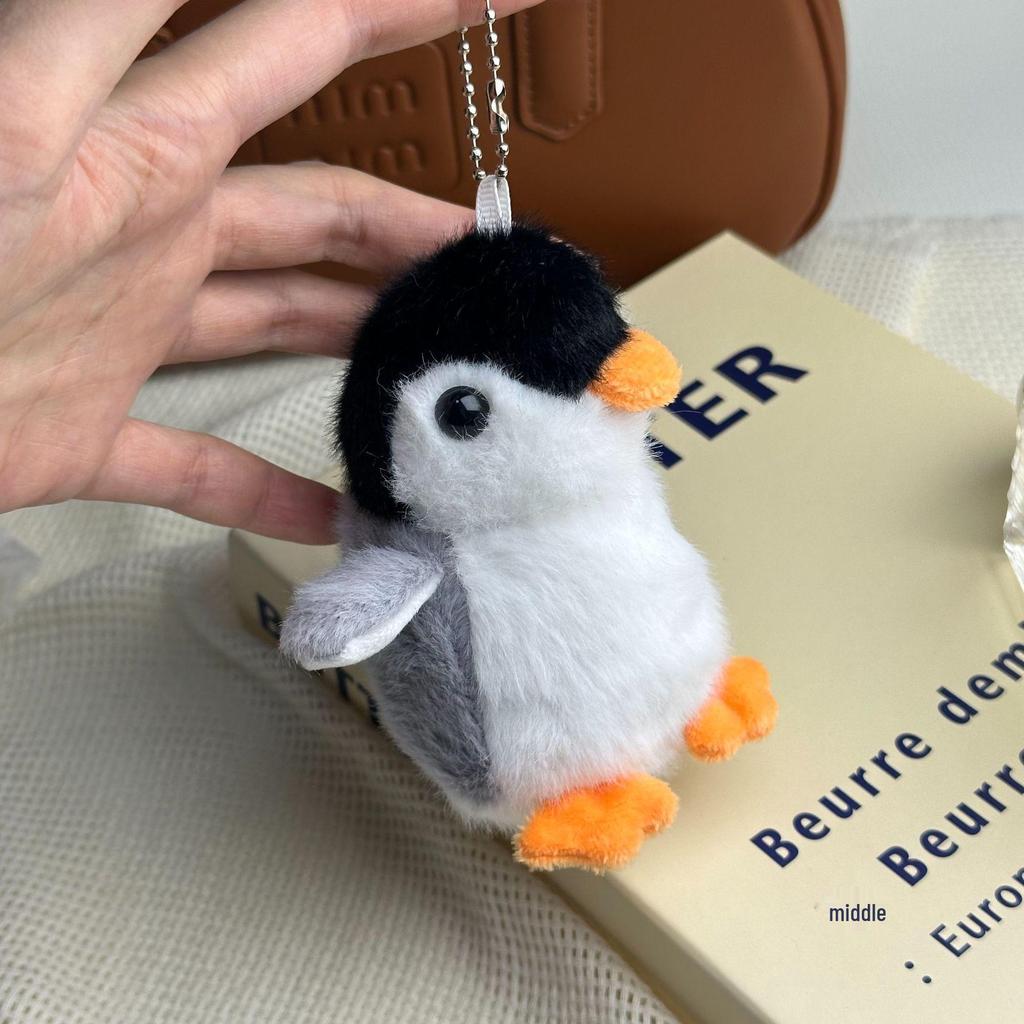 Adorabile Ciondolo Peluche Pinguino - Mini Bambola di Stoffa Cartone Animato Fascino per Borsa