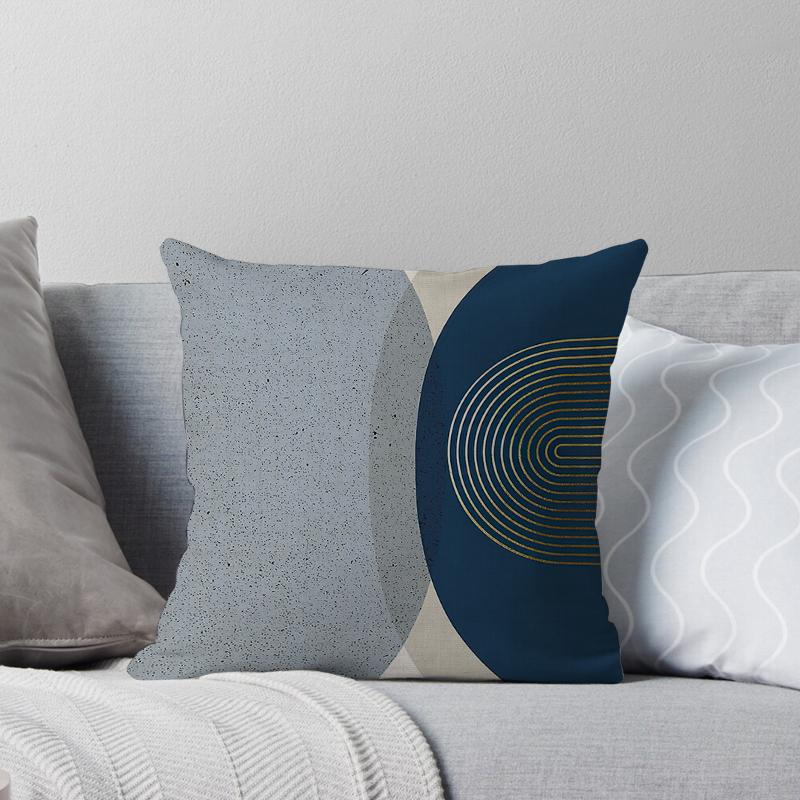 Haus Dekorativ Zuhause Kissenbezug für Sofa Kissenbezug 45*45 Nordisch 40*40cm 40x40cm 50x50 Wohnzimmer abstrakt 60x60 grau Boho