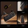 Apple 17 Pro Max Lychee Pattern Electroplated Drop-Proof Case for iPhone 16 Pro, 15, 14
