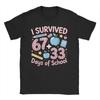 Alter, ich habe 67 33 Schultage überlebt 100. Schultag T-Shirt Sommer Hip Hop T-Shirts Baumwolle Rundhals Kleidung Kurzarm
