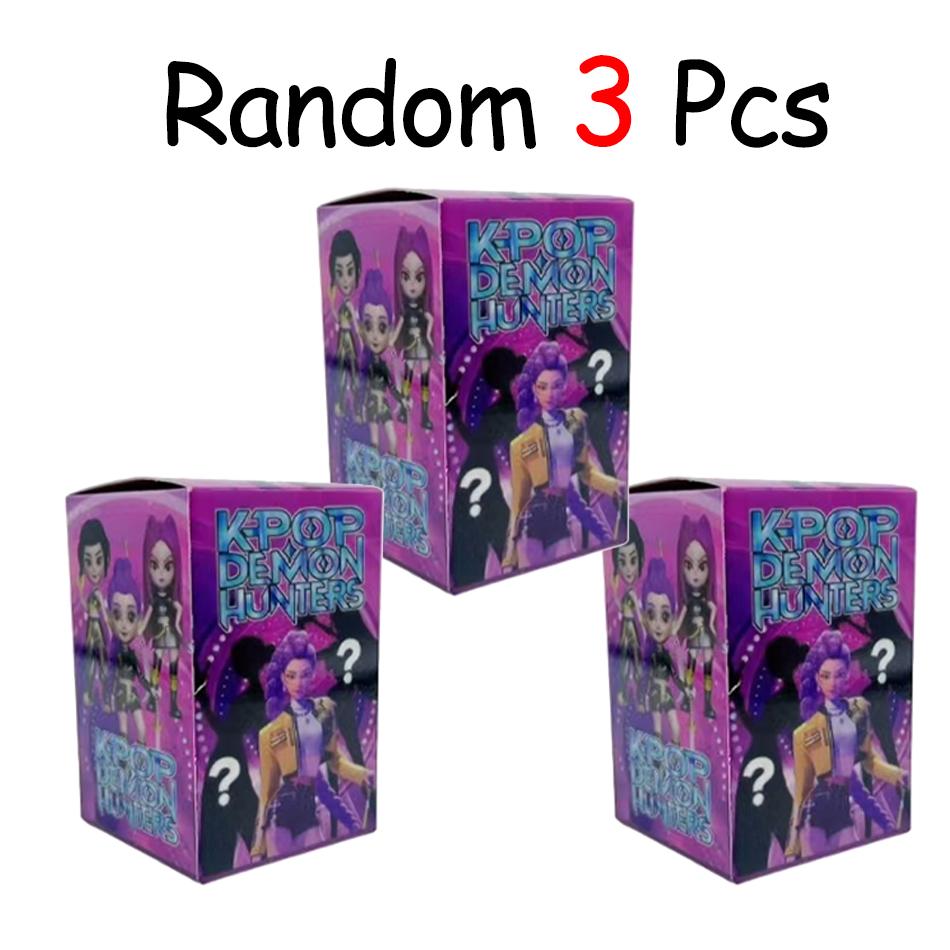 Anime KPop Devil Hunter Doll Vinyl Toy Saja Boys Series QinYu Mystic Character PVC Blind Box Ornament Toy Birthday Gift