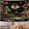 Mushroom Plant Eyes Digital Printing Polyester Wall Hanging Tapestry Decorative Living Room Bedrooms Office Background Gift