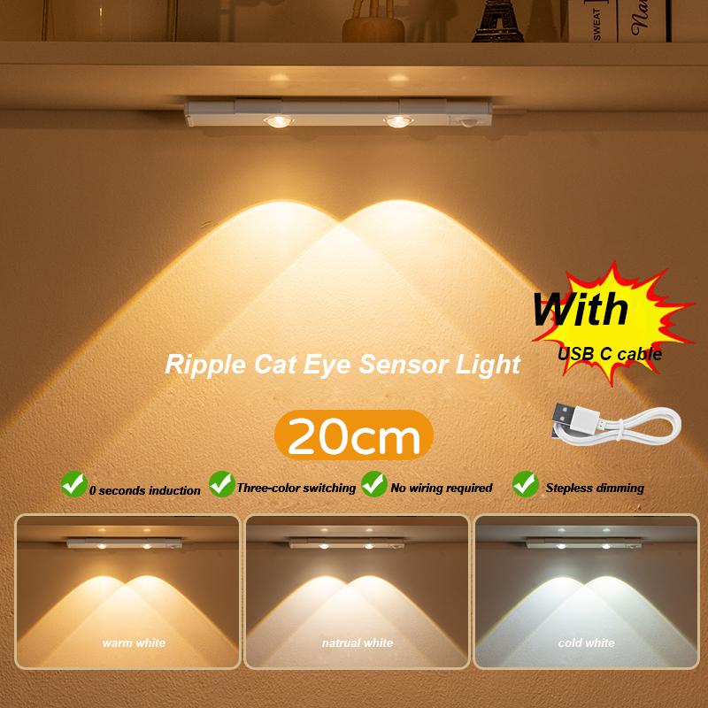 LED Cabinet Lights Motion Sensor Wireless Ultra Thin Night Light For Kitchen Cabinet Bedroom Wardrobe Room Decor Indoor Lighting