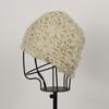 Autumn and winter heavy industry pearl lace crochet thin wool hat women's fashion age-reducing handmade knitted hat tide