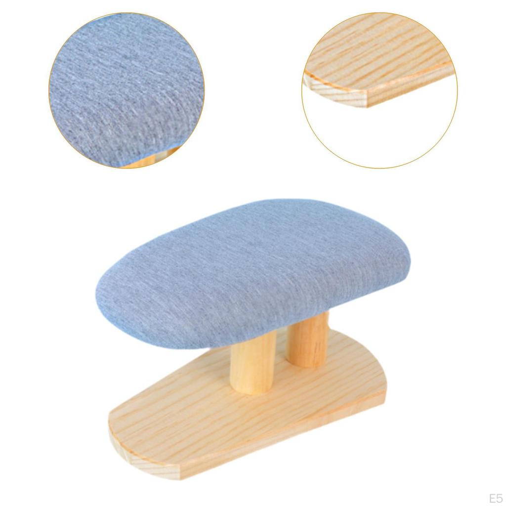 Mini Bügelbrett Bügeleisen Elastische Kante Kompakte Holzbasis Hocker für Zuhause Waschküche