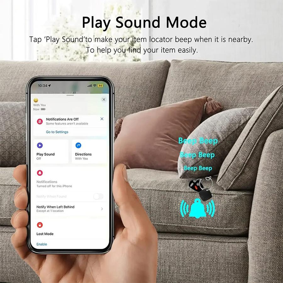 Android IOS GPS Tracker Smart Tag Bluetooth Locator Key Finder for iPhone Google Find My Anti-Lost Device for Wallet Pet Kids