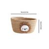 1pc 16x9CM Cartoon Animals Hand Woven Cotton Rope Storage Basket Kids Toys Desktop Organizer Sundries Storage Box
