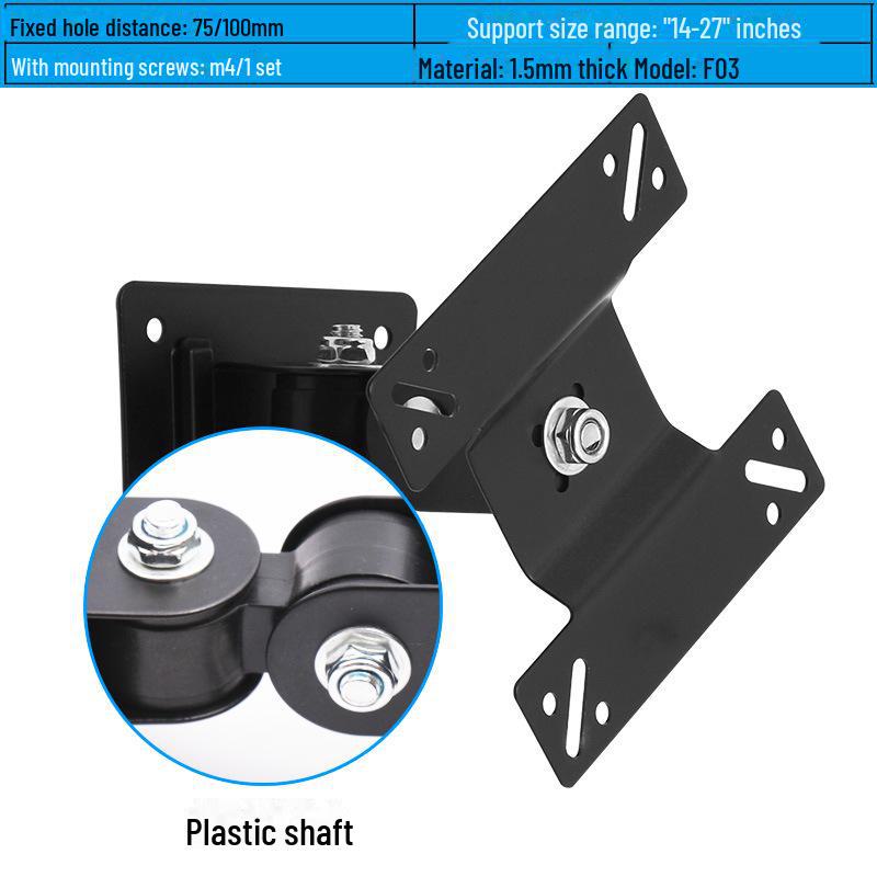 

Вращающаяся подставка для ЖК-монитора с диагональю экрана 19-27 дюймов, регулировка по горизонтали и вертикали на 360 градусов, модель F03 F03-14-27 inch plastic shaft