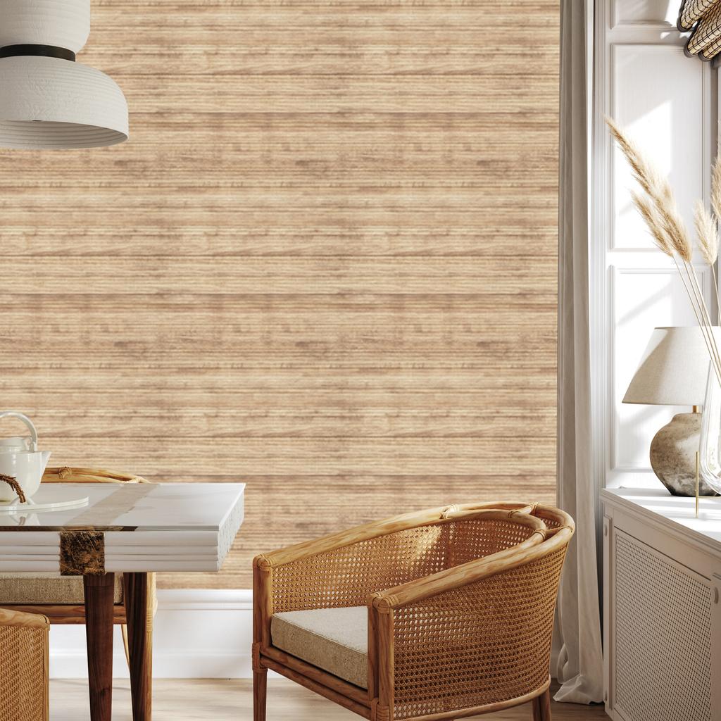 Light Wood Pattern Wallpaper for Living Room and Bedroom 50x1000