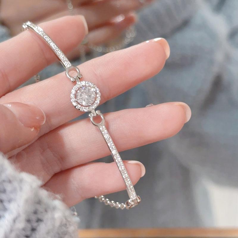 Star Point Diamond Bracelet For Women Minimalist Luxury Design Delicate And Elegant Cuff Birthday Gift For Girlfriend And Best Friend