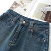2025 Damen High-Waist Retro Straight-Leg Jeans - Frühling/Herbst Lockere Weitbein-Hose für Birnenförmige Figuren