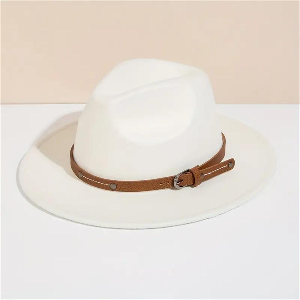 Wool Fedora Hat For Women Men Winter Autumn Fashion Church Jazz Hats Viking British Flat Brim Felt Hat Outdoor Casual Fedoras