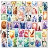 50 Traumfarben-Kartenaufkleber Personalisierte Tarot-, Kartenaufkleber Kreative Handy-Aufkleber